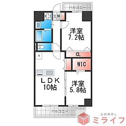 FREEDOM residence堺寺地町 2LDKの間取図画像