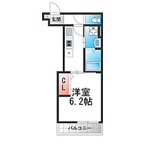 1階 / 1K / 25.79㎡