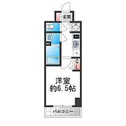 S-RESIDENCE堺湊駅前azure 1Kの間取図画像