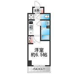 S-RESIDENCE堺湊駅前azure 1Kの間取図画像
