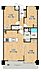 間取り：3LDK、専有面積65.46ｍ2、バルコニー面積8.95ｍ2