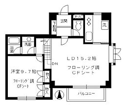 東京メトロ丸ノ内線 四谷三丁目駅 徒歩3分の賃貸マンション 3階1LDKの間取り