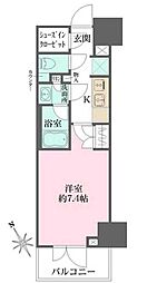 ルフォンプログレス四谷 1Kの間取図画像