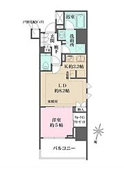 ザ・パークハウス麹町三丁目 1LDKの間取図画像