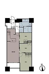富久クロスコンフォートタワー 3LDKの間取図画像