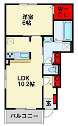 間取図画像 1LDK