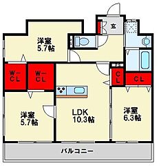 物件の間取り