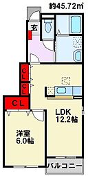 間取図画像 1LDK