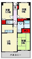ハーモナイズ361 3LDKの間取図画像
