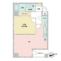 アーバンラックス今池 1DKの間取図画像