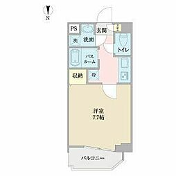 名古屋市営鶴舞線 荒畑駅 徒歩12分の賃貸マンション 5階1Kの間取り