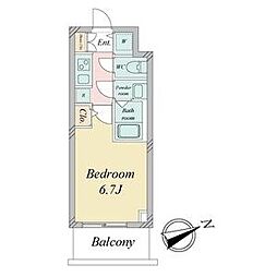 名古屋市営鶴舞線 鶴舞駅 徒歩5分の賃貸マンション 4階1Kの間取り