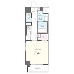 名古屋市営東山線 今池駅 徒歩7分の賃貸マンション 1階1Kの間取り