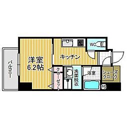 名古屋市営東山線 東山公園駅 徒歩1分の賃貸マンション 5階1Kの間取り