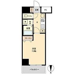 名古屋市営名城線 矢場町駅 徒歩6分の賃貸マンション 11階1Kの間取り