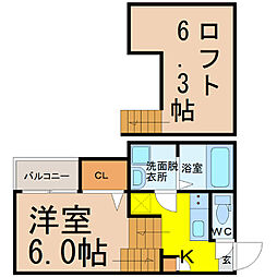ラグジュアリーレジデンス御器所 1SKの間取図画像