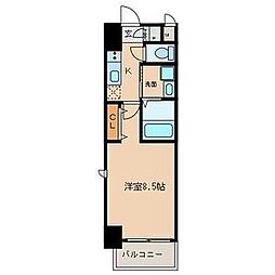 エントピア桜山 1Kの間取図画像