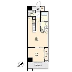グランルクレ新栄イースト 1LDKの間取図画像