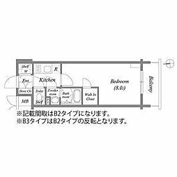 エスリード大須プレシア 1Kの間取図画像