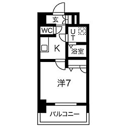 エスリード大須観音プリモ 1Kの間取図画像