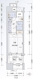 プレサンス栄メディパーク 1Kの間取図画像