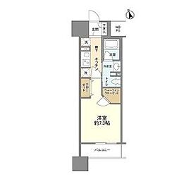 フレールコート東別院 1Kの間取図画像