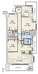 間取図画像 3SLDK