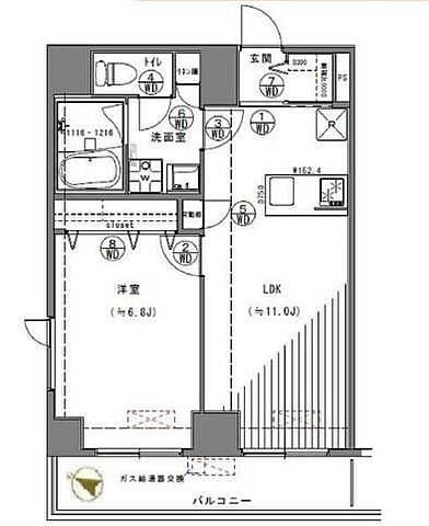 間取り ルーブル方南町 3階/-