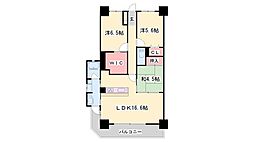 アルファスマート姫路市役所南 3LDKの間取図画像