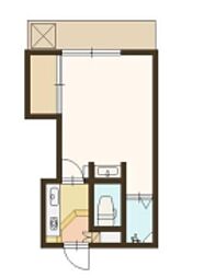 スマイル神和 1Kの間取図画像