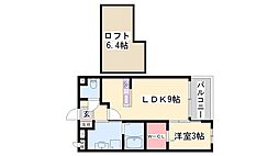 メゾン・ド・花水木壱号館 1LDKの間取図画像