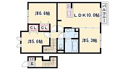 リュミエールm&yB 3LDKの間取図画像