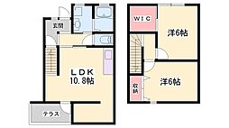ビッグフォレスト宮上 2LDKの間取図画像