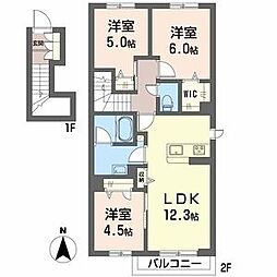 揖保郡太子町糸井アパート 3LDKの間取図画像