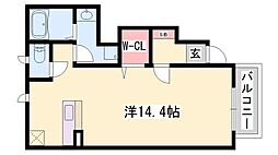 ドルチェ・ラッフィナート ワンルームの間取図画像