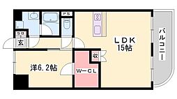 ヴェルドミール2 1LDKの間取図画像
