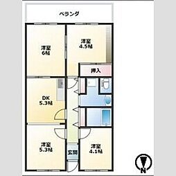 レナジア姫路west 4DKの間取図画像