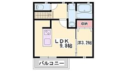ケイレジデンス駅前通2 1LDKの間取図画像