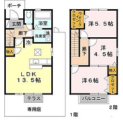 ローズコート雅 3LDKの間取図画像