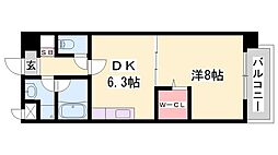 OA.FLAT西延末 1DKの間取図画像