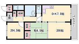 プチシャトウ 3DKの間取図画像