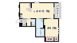 グランメゾン延末東 1LDKの間取図画像
