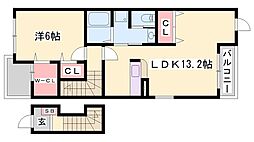 サラスヴァーティーY 1LDKの間取図画像