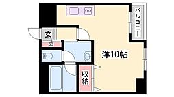 KEIマンション 1Kの間取図画像