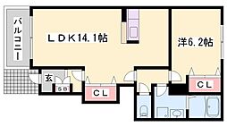 間取図画像 1LDK