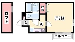 間取図画像 1K