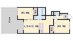 間取図画像 2LDK