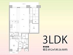 のむら姪浜ヒルズ 3LDKの間取図画像