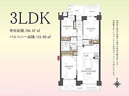 原パークホームズ 3LDKの間取図画像