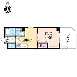 エスポワール 1DKの間取図画像